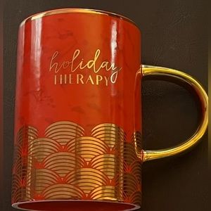PAPER Destiny Red Gold Holiday Therapy Mug 16oz.‎